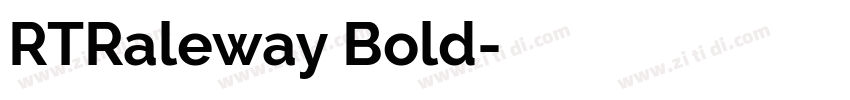 RTRaleway Bold字体转换